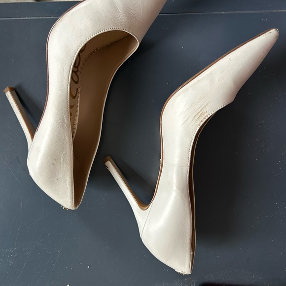 Sam Edelman Cream Heels - Picture 3 of 6